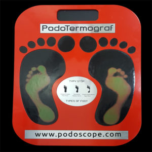 Thermal podoscope plate for basic foot diagnostic